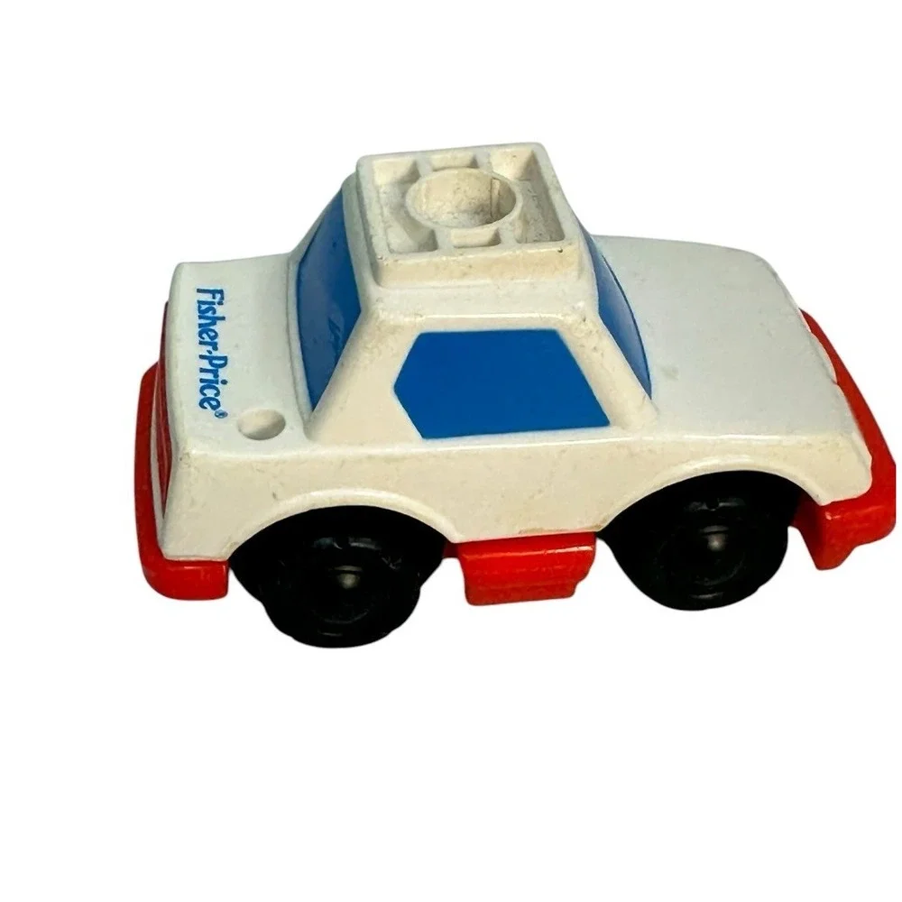 Vintage‎ FISHER PRICE Flip Track GEOTRAX 1992 Police Car
